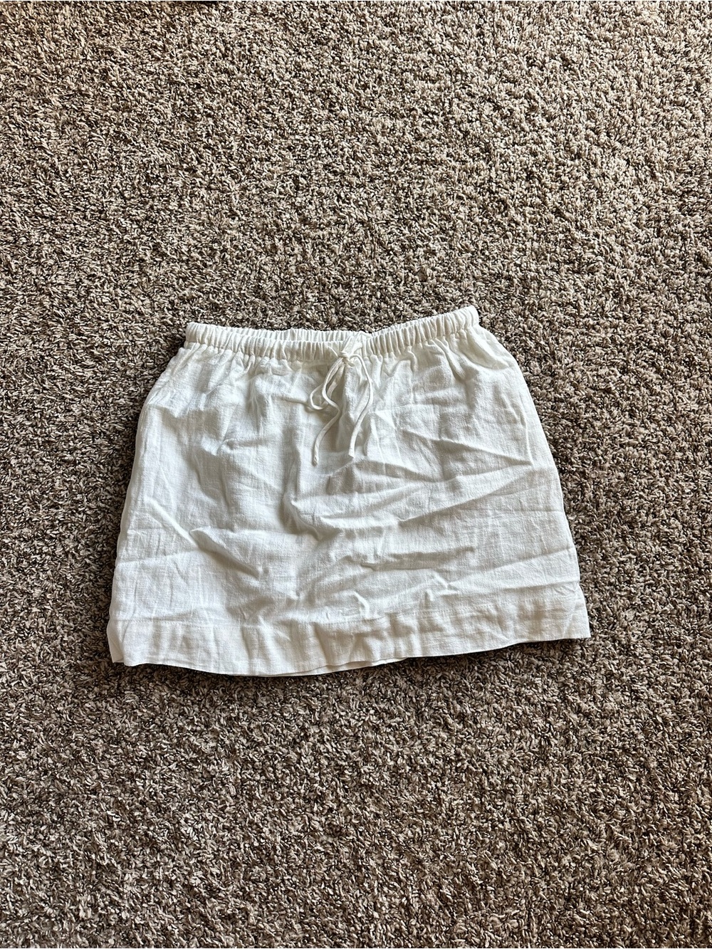 Princess Polly Cream Mini Skirt